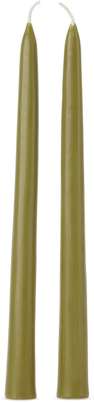 Photo: Marloe Marloe Green Tapered Candle Stick Set