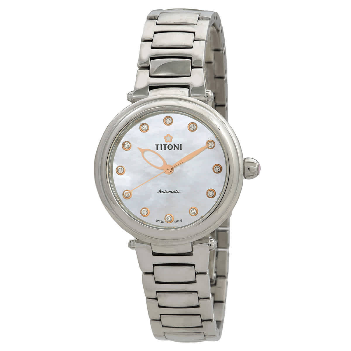 Titoni Miss Lovely Automatic Mother of Pearl Dial Ladies Watch 23978-S-622