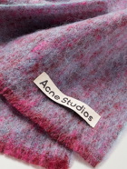 Acne Studios - Logo-Appliquéd Textured-Knit Scarf