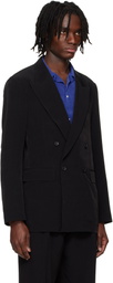 RAINMAKER KYOTO Black Double Breasted Blazer