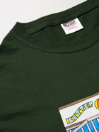 Better™ Gift Shop - Tim Comix Broken Gift Shop Printed Cotton-Jersey T-Shirt - Green