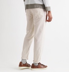 Brunello Cucinelli - Tapered Cotton-Corduroy Trousers - Neutrals