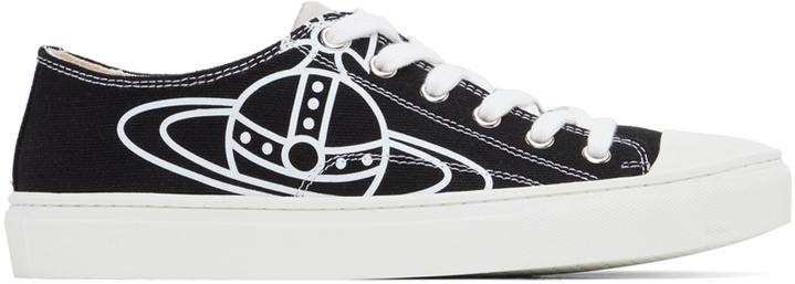 Photo: Vivienne Westwood Black Plimsoll 2.0 Low Top Sneakers