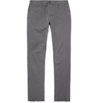 James Perse - Grey Slim-Fit Cotton-Blend Twill Trousers - Gray