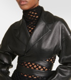 Alaïa Cropped leather jacket