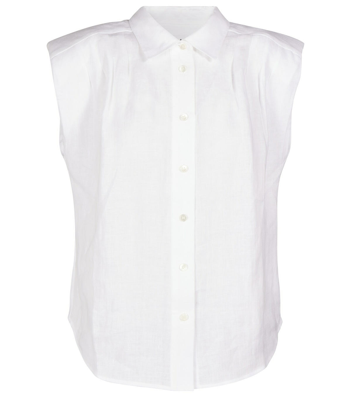 Frame - Sleeveless linen top