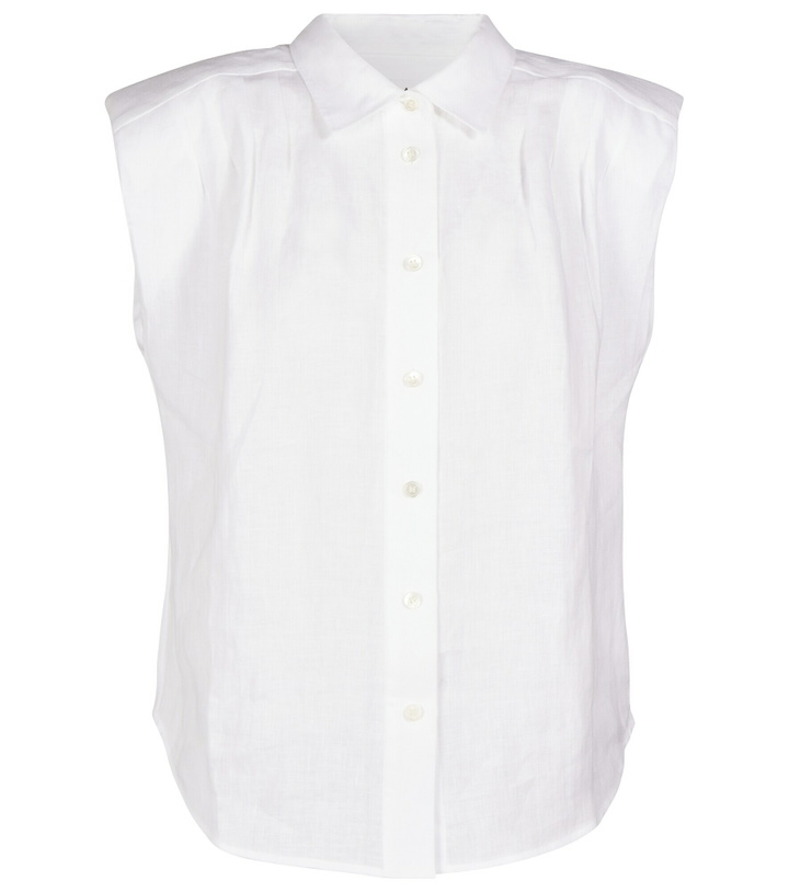 Photo: Frame - Sleeveless linen top