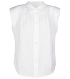 Frame - Sleeveless linen top