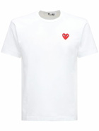 COMME DES GARÇONS PLAY - Heart Patch Cotton Jersey T-shirt