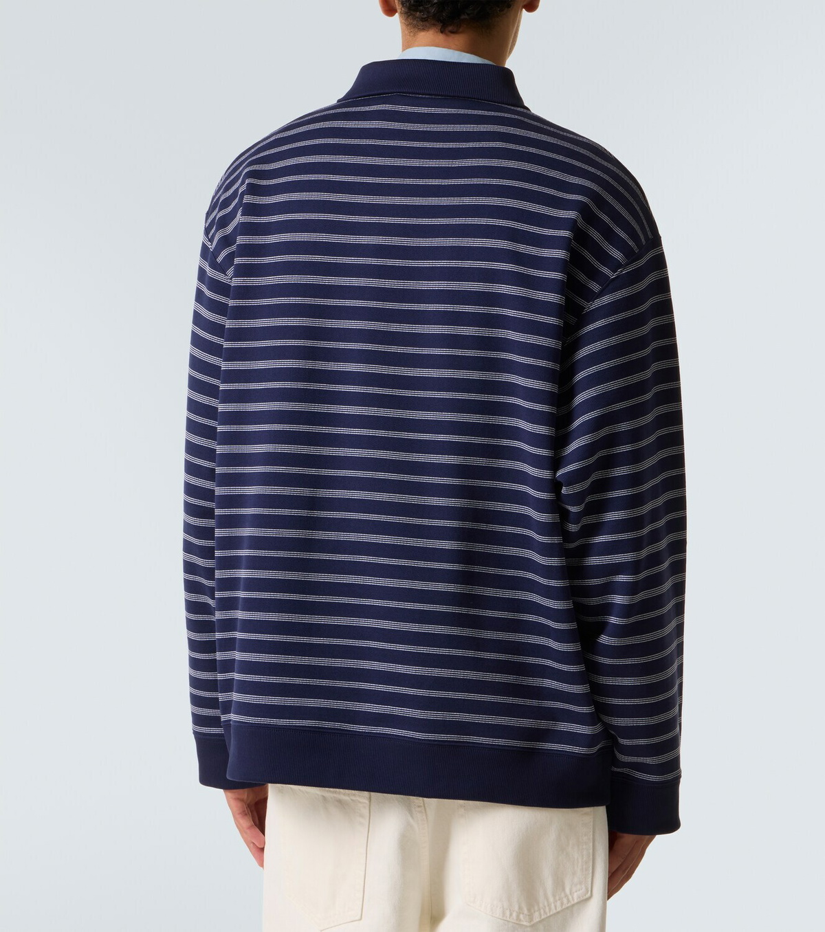 Miu Miu Striped cotton polo sweater