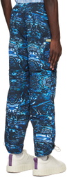 PALMER Blue Paneled Cargo Pants