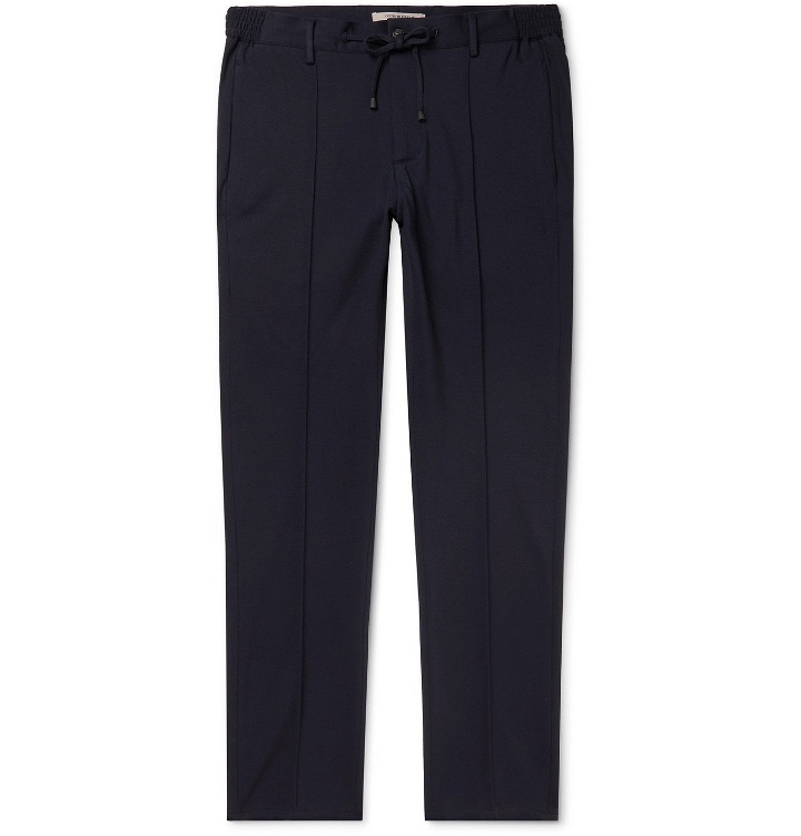 Photo: Connolly - Tapered Stretch-Jersey Drawstring Trousers - Blue