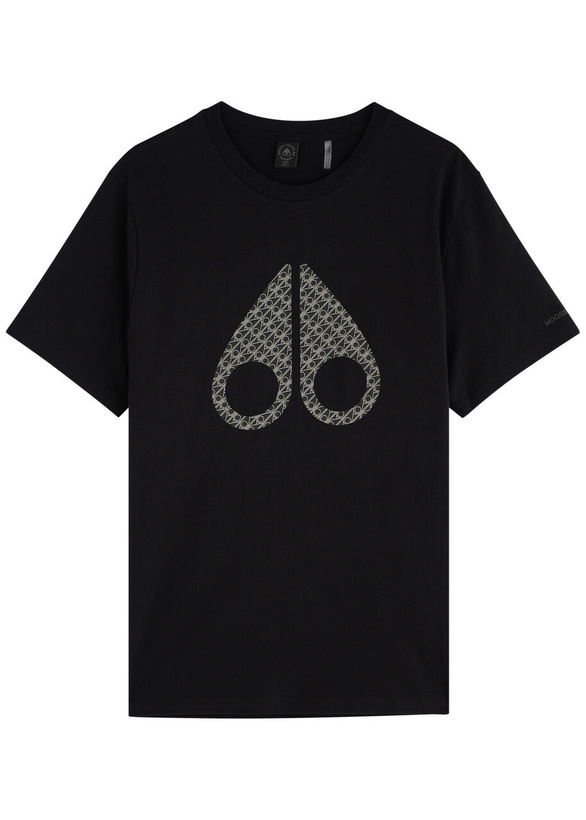 Photo: Moose Knuckles Chamblee Logo Cotton T-shirt Black