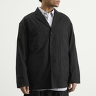 Comme des Garçons Homme Men's Cotton Yarn Dyed Jacket in Black