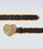Acne Studios Logo leather belt