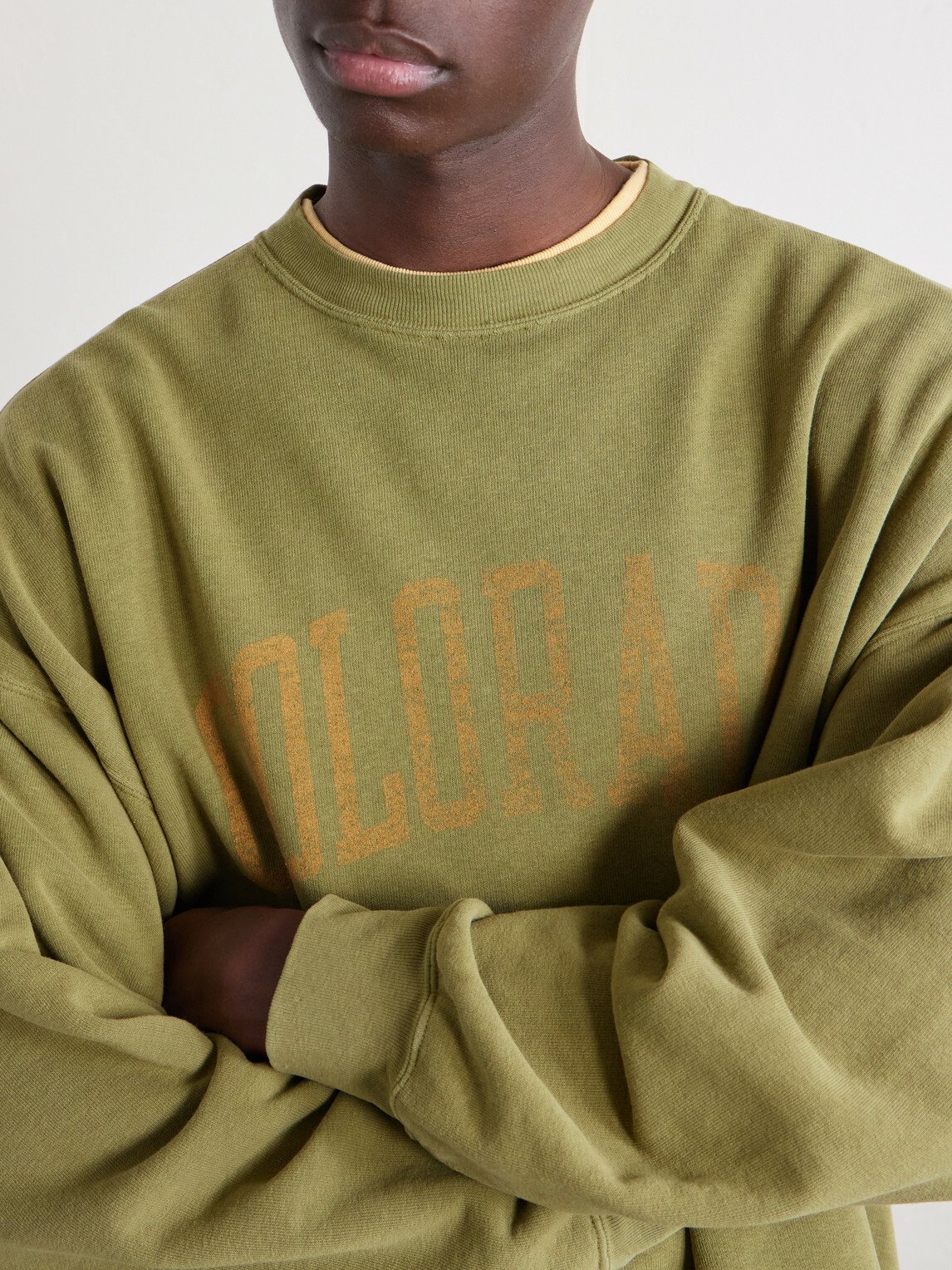 Remi Relief - Colorado Printed Cotton-Jersey Sweatshirt - Green