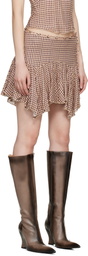KNWLS Beige Tess Miniskirt