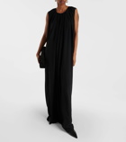 Fforme Pleated silk maxi dress