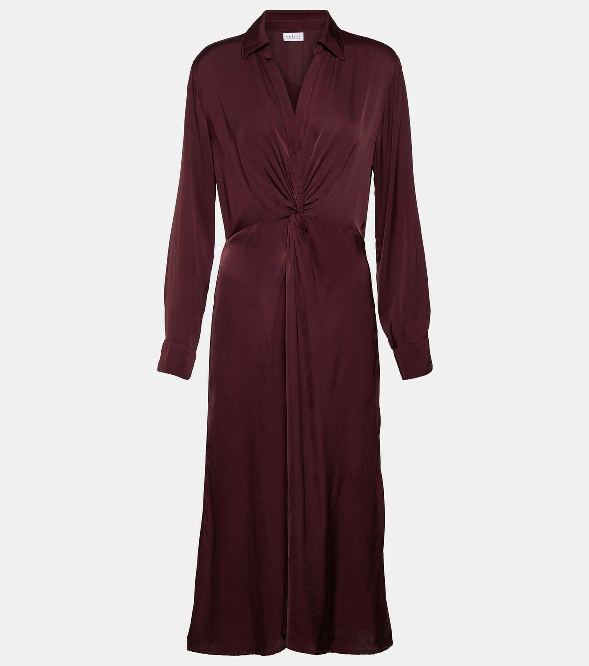 Velvet Bettie satin midi dress Velvet