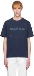 Helmut Lang Navy Stamped Logo T-shirt