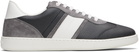 Ferragamo Gray Signature Low-Top Sneakers