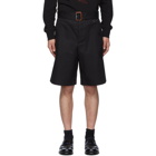 Alexander McQueen Black Belted Shorts