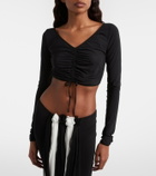 Nensi Dojaka Ruched crop top