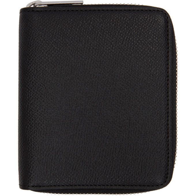 Photo: Maison Margiela Black Grained Zip-Around Wallet