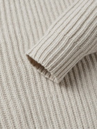 John Elliott - Capri Ribbed Wool and Cashmere-Blend Sweater - Neutrals