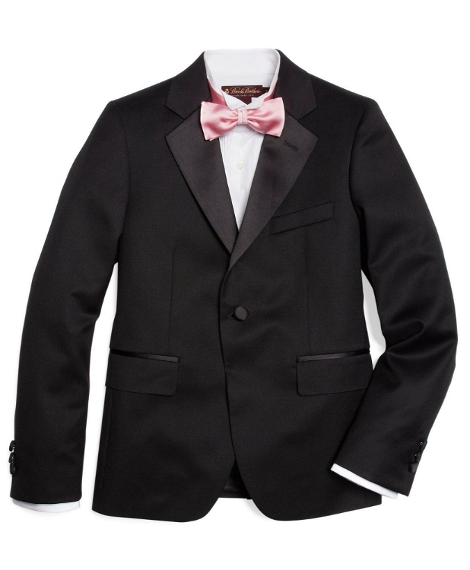 Photo: Brooks Brothers Boys Prep One-Button Tuxedo Jacket | Black