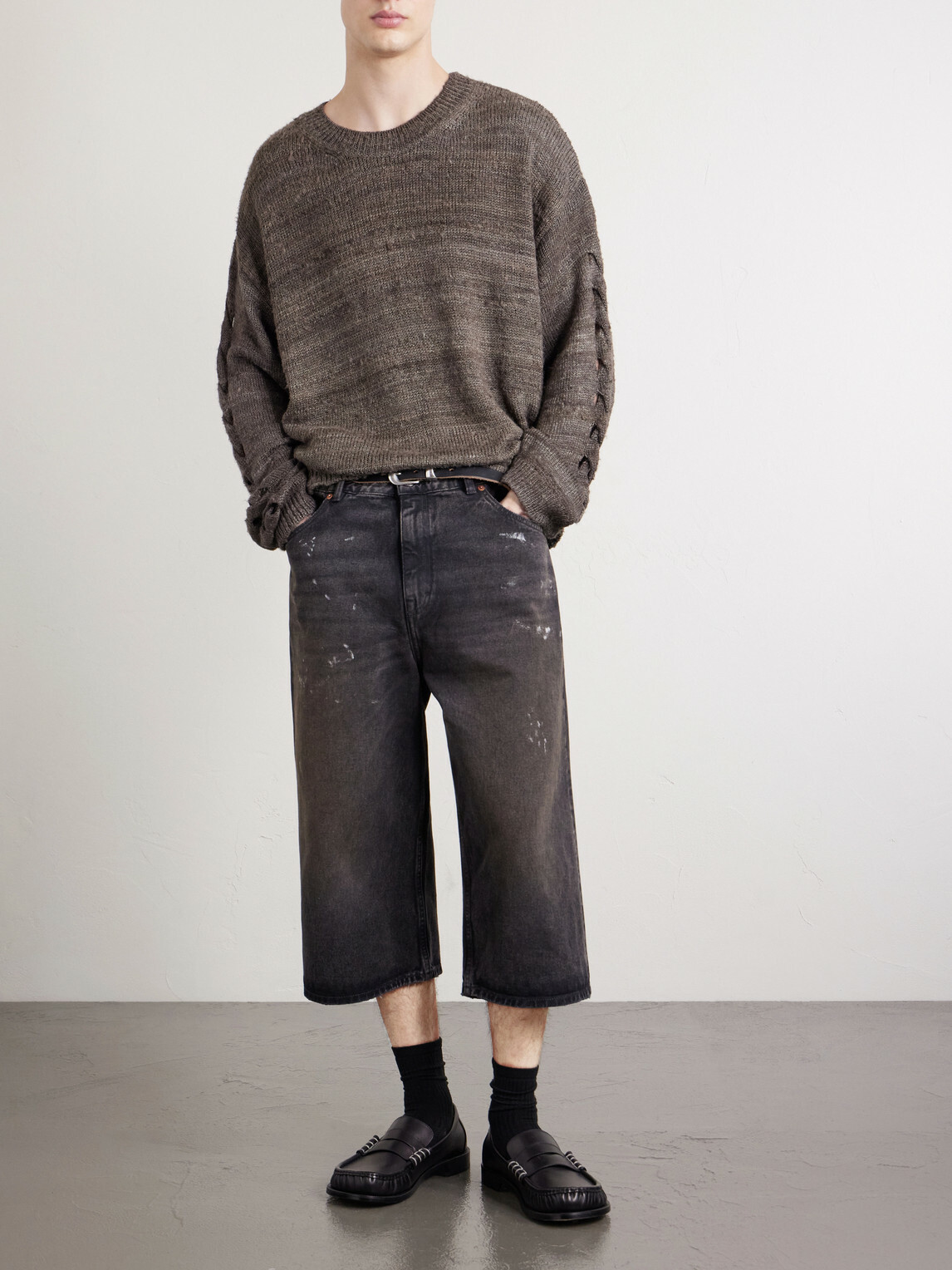 Our Legacy - Capri Cut Straight-Leg Jeans - Black Our Legacy