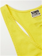 Y,IWO - Gold's Gym Logo-Print Cotton-Jersey Stringer Tank Top - Yellow