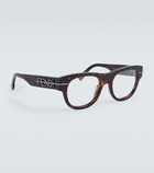 Fendi Fendigraphy round glasses