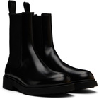 Legres Black Boxed Leather Chelsea Boots