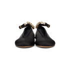 JW Anderson Black Satin Ballerina Flats