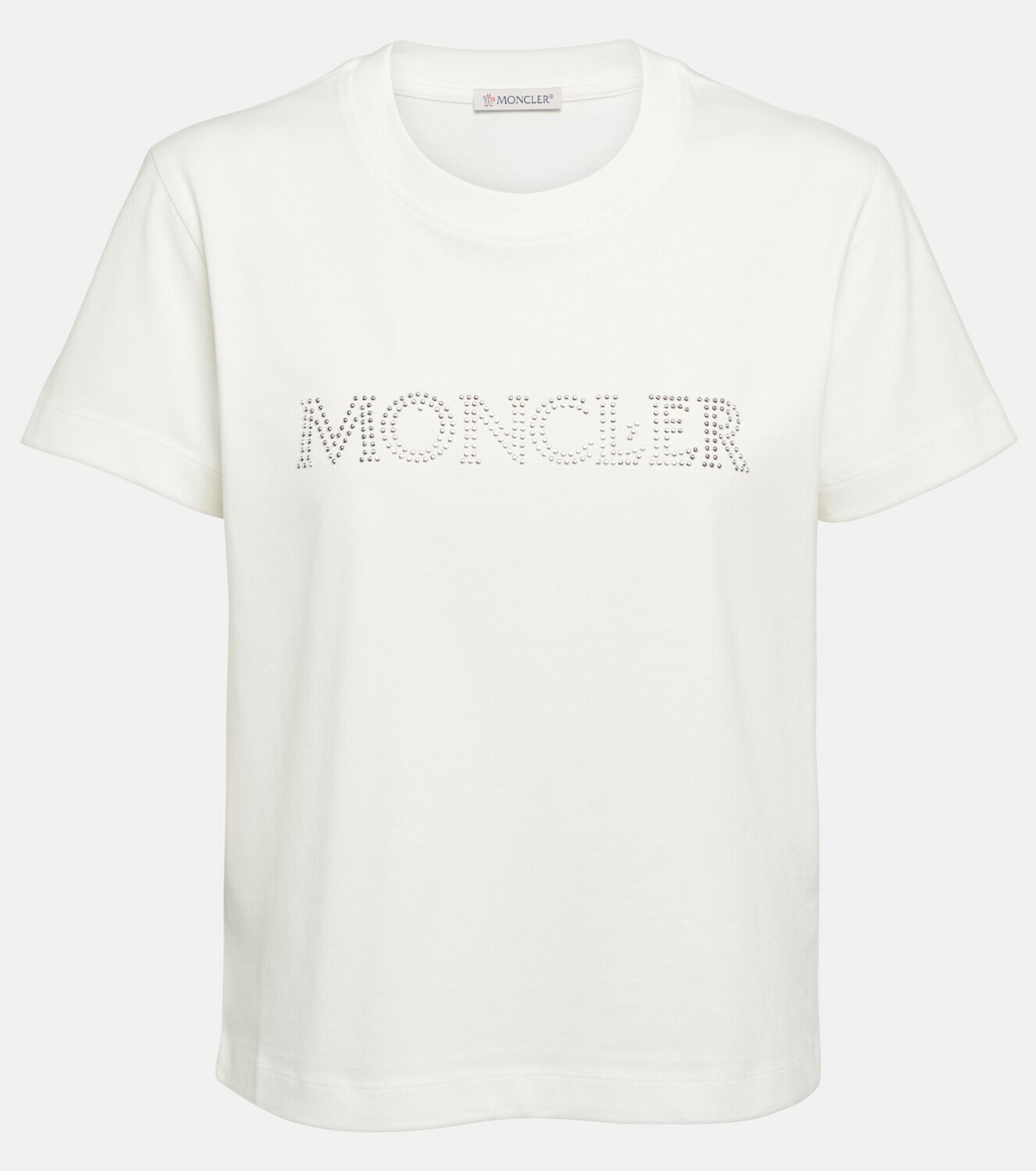 Moncler Lettering Logo T-Shirt Black at