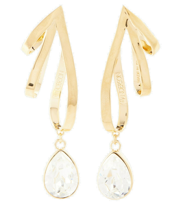 Photo: JW Anderson Ribbon crystal-embellished earrings