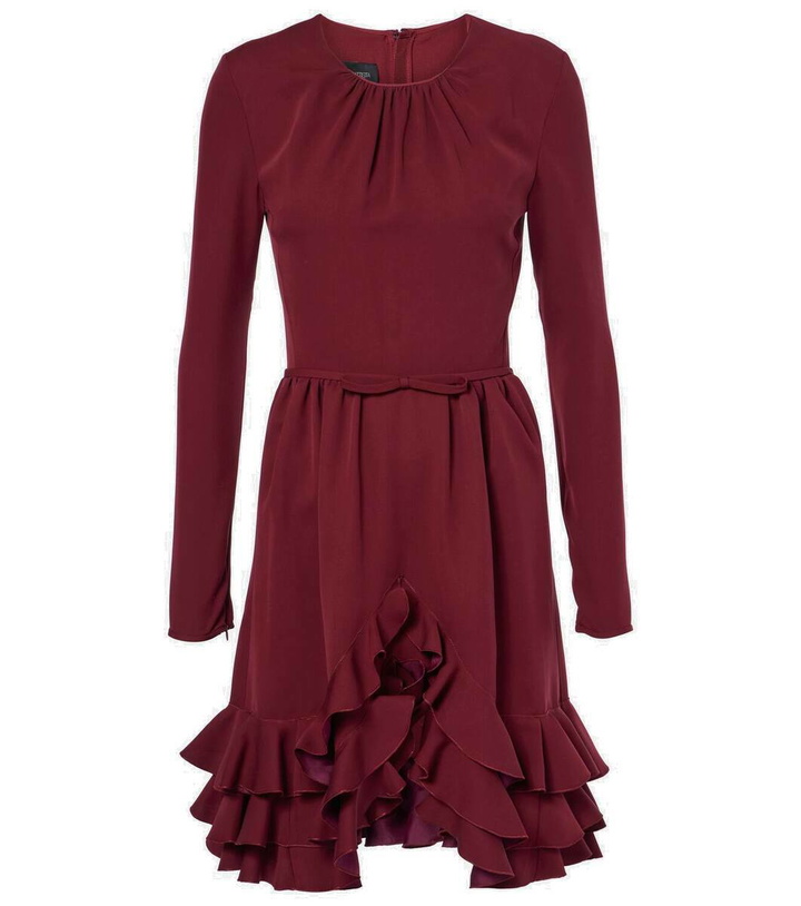 Photo: Giambattista Valli Ruffled silk crêpe minidress