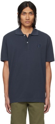 Maison Kitsuné Navy Bold Fox Head Polo