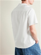 Portuguese Flannel - Atlantico Convertible-Collar Cotton-Seersucker Shirt - White