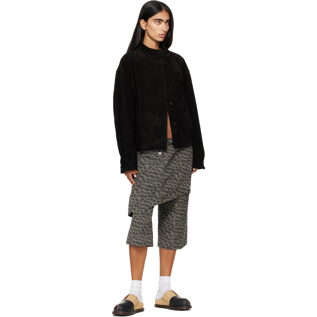 Dr. Martens Brown & Black San Patchwork Loafers