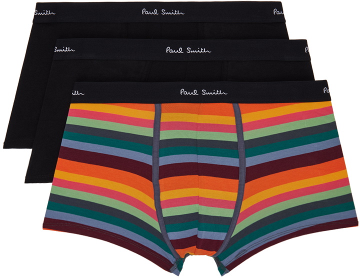 Photo: Paul Smith Three-Pack Multicolor Boxer Briefs