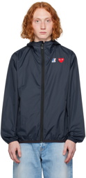 COMME des GARÇONS PLAY Navy K-Way Edition Nylon Jacket