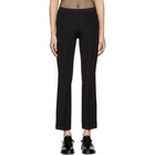 Helmut Lang Black Crop Flare Leggings