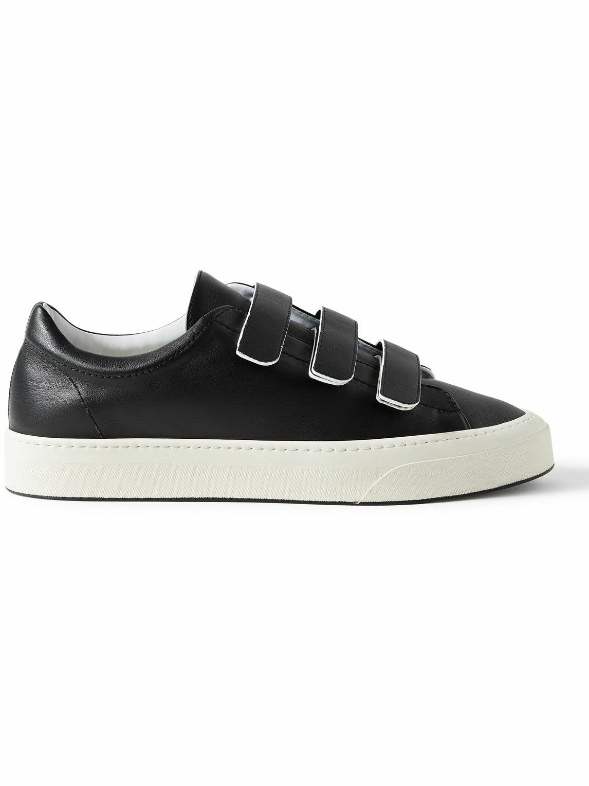 The Row Dean Leather Sneakers Black The Row