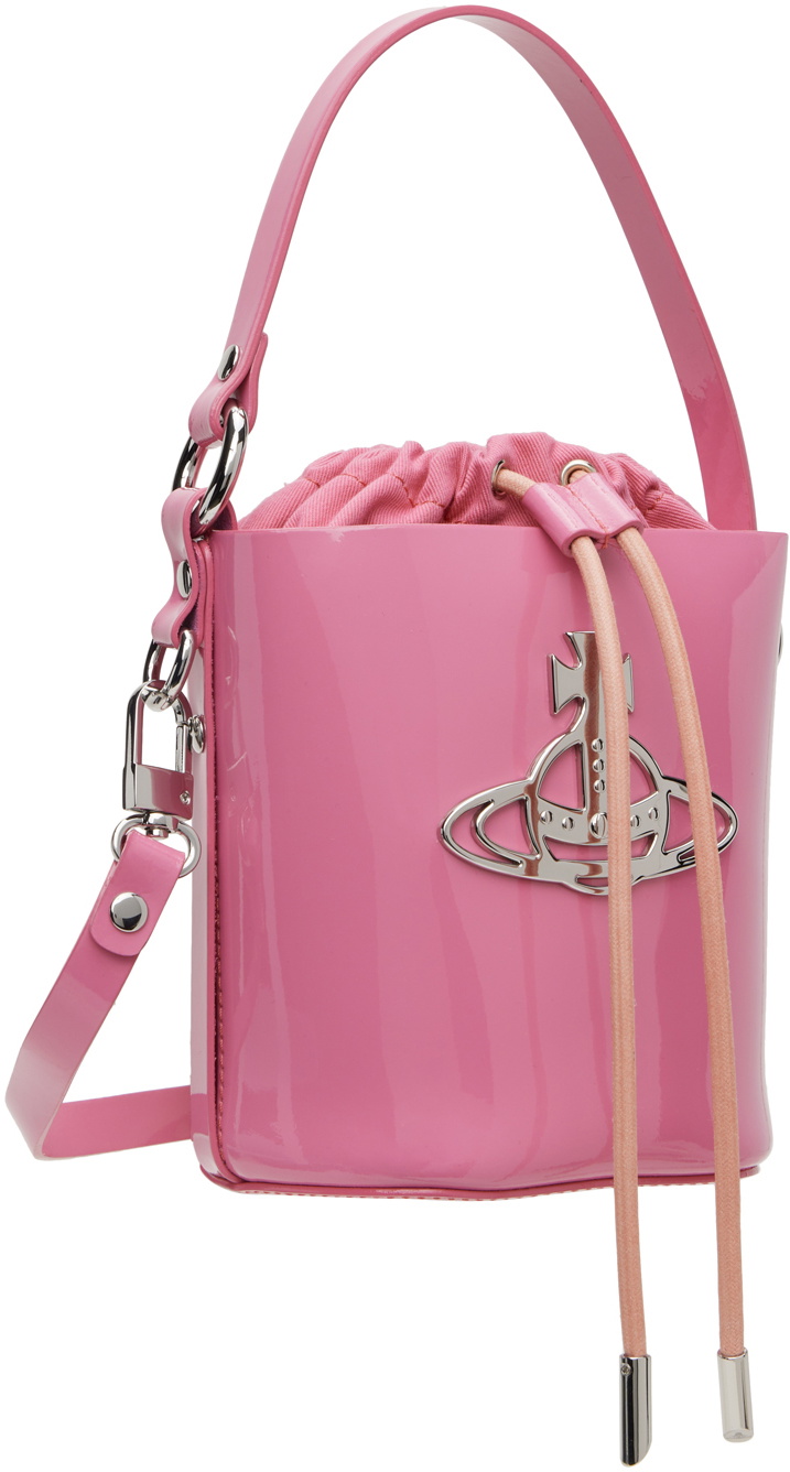 Vivienne Westwood Pink Daisy Drawstring Bucket Bag Vivienne Westwood