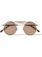 Matsuda - Round-Frame Gold-Tone and Tortoiseshell Acetate Sunglasses