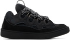 Lanvin SSENSE Exclusive Black Curb Sneakers