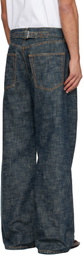 Lanvin Navy Baggy Jeans