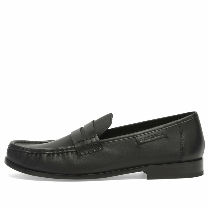 Photo: Grenson Men's Simeon Penny Loafer in Black Nappa
